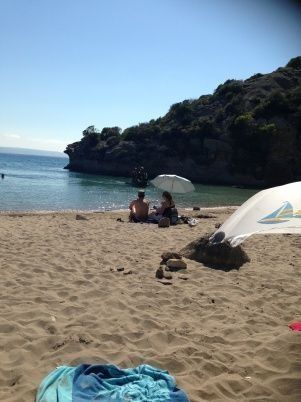 Les pieds dans le sable